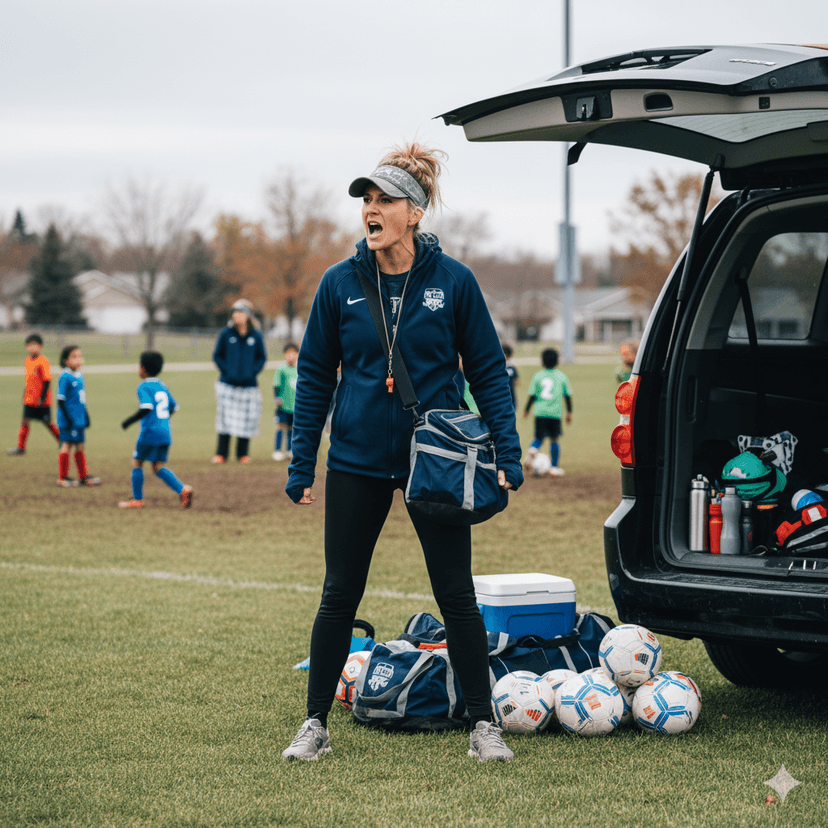The Sporty Mom: The Sideline-Shouting, Always-On, Game-Day MVP